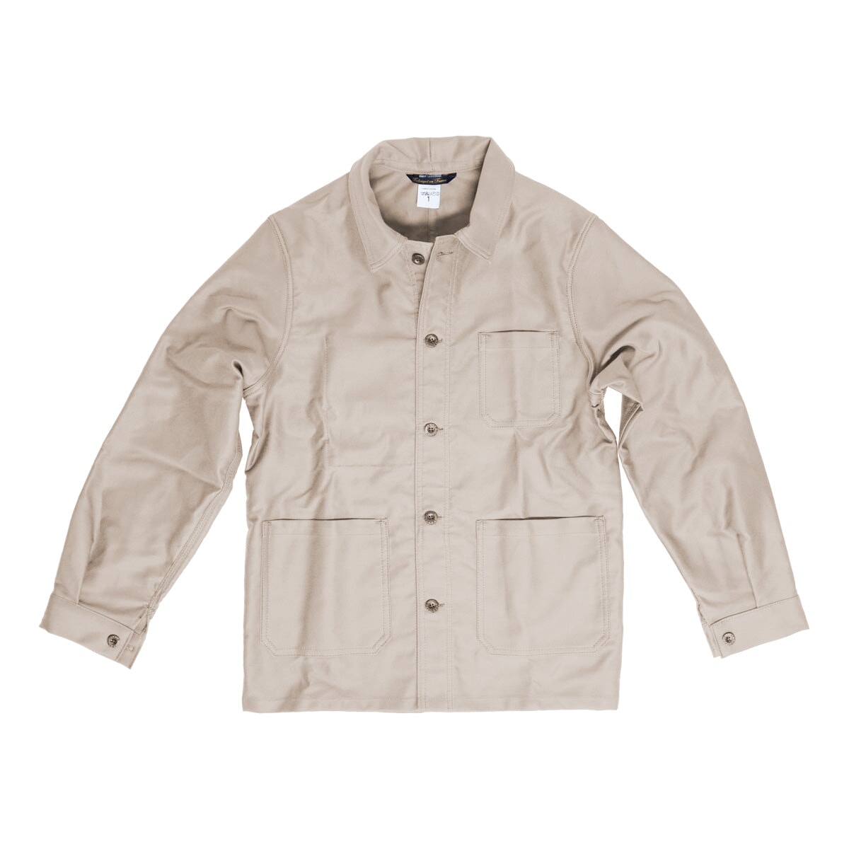 Le Laboureur Moleskin Work Jacket | Ecru Work Jacket Le Laboureur 