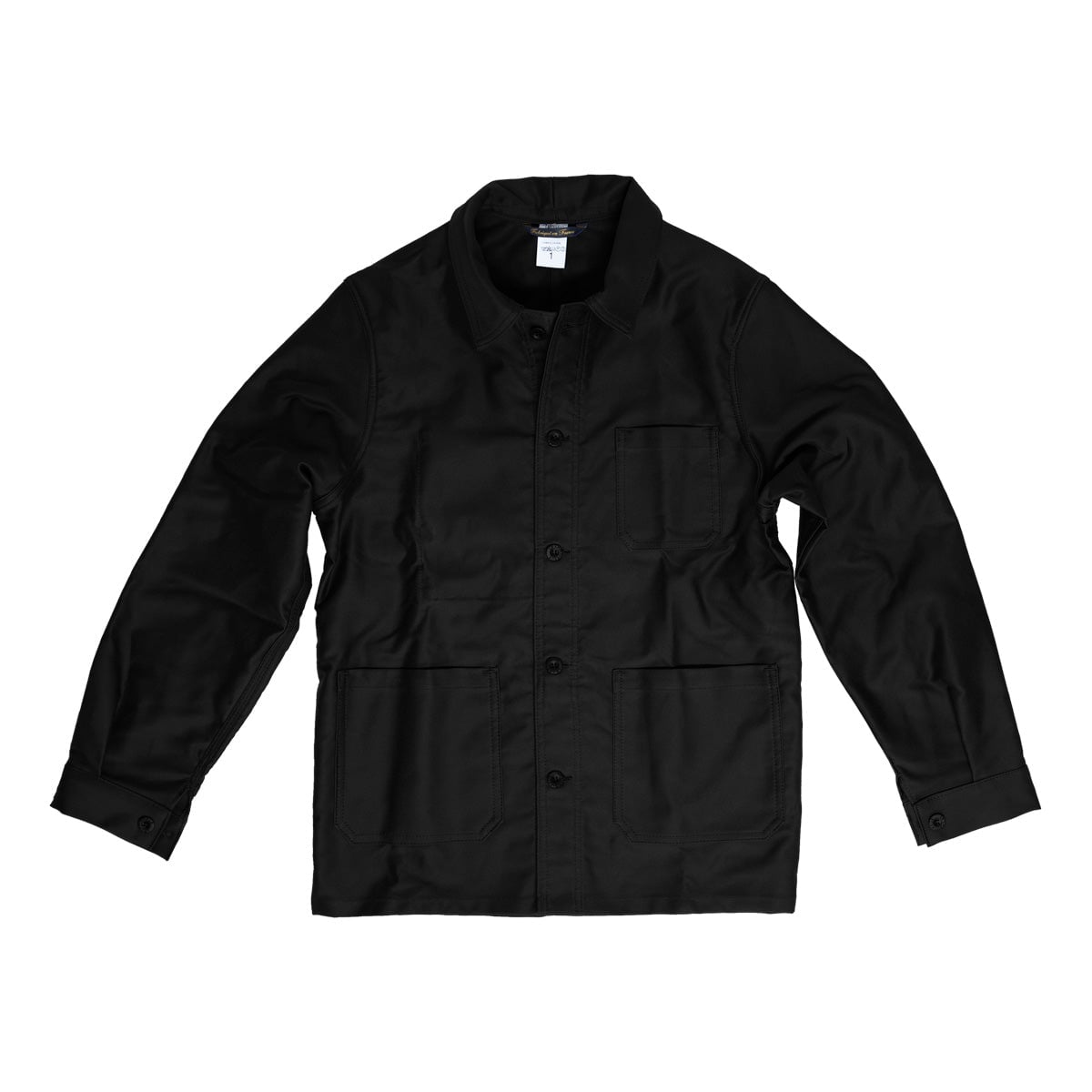 Le Laboureur Moleskin Work Jacket | Black Work Jacket Le Laboureur 