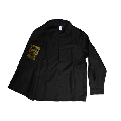 Le Laboureur Moleskin Work Jacket | Black Work Jacket Le Laboureur 